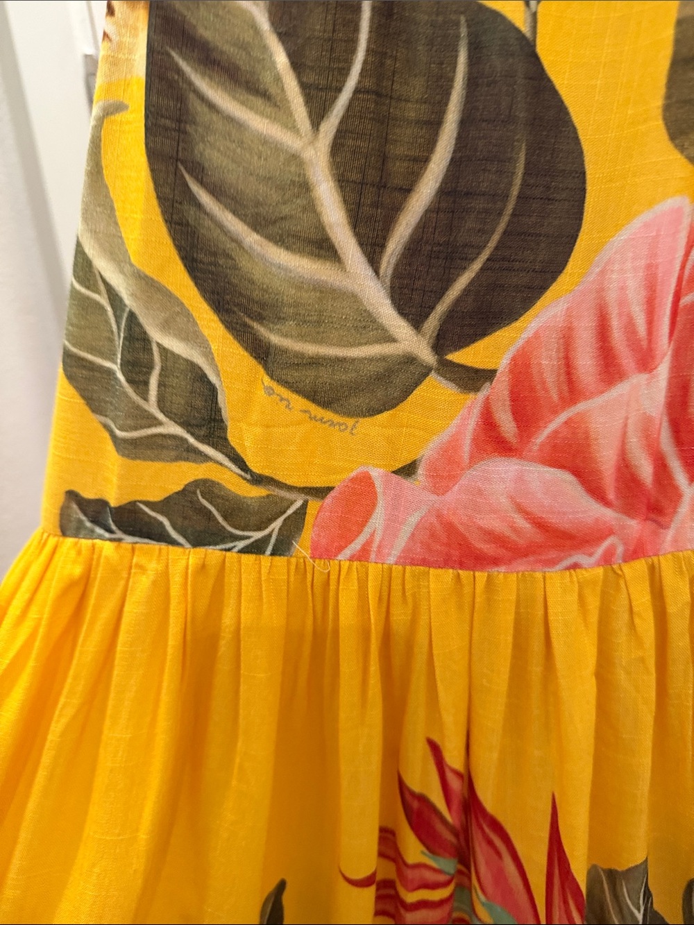 FARM Rio Yellow Solar Floral Maxi Dress Size S - Picture 7 of 10
